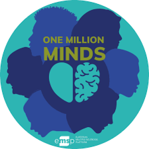 Silhouette Heads on Light Blue Background - One Million Minds Campaign